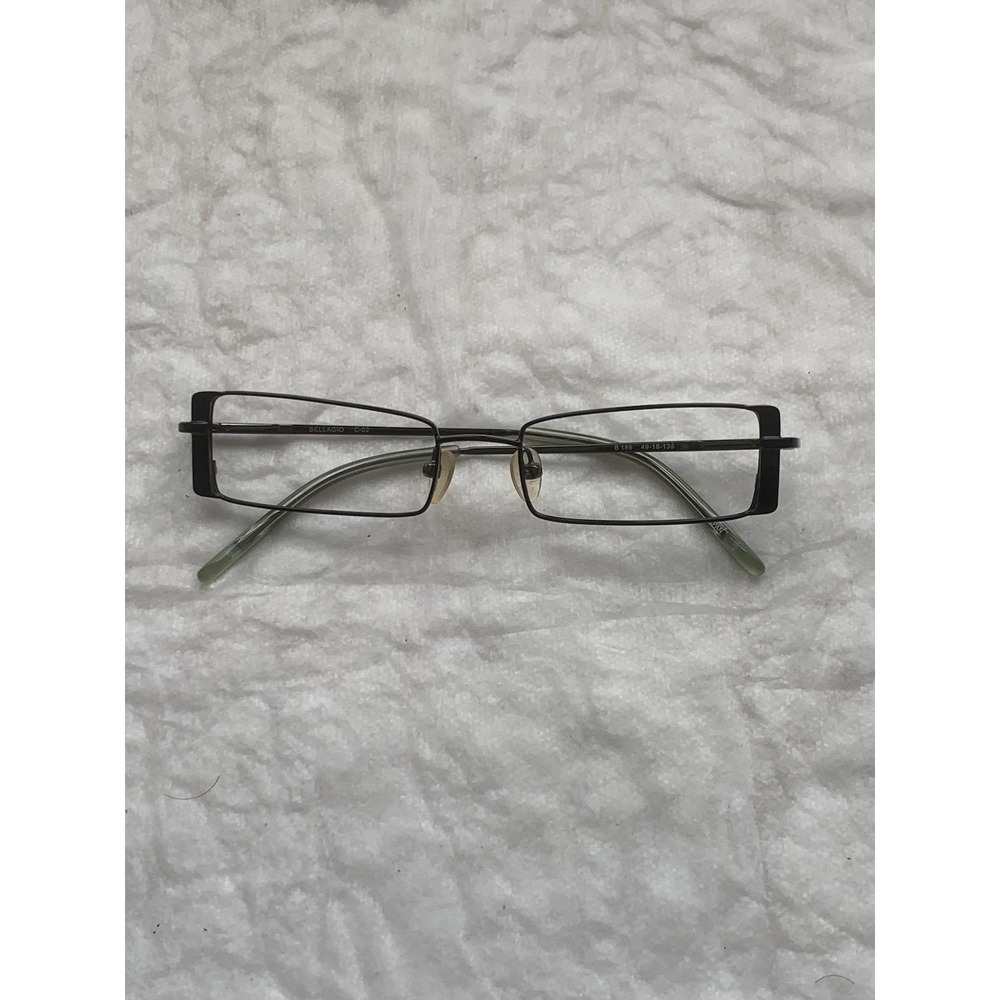 Bellagio B 186 C-02 49-18-135 Womens Eyeglass Optical Black Green - Frames Only
